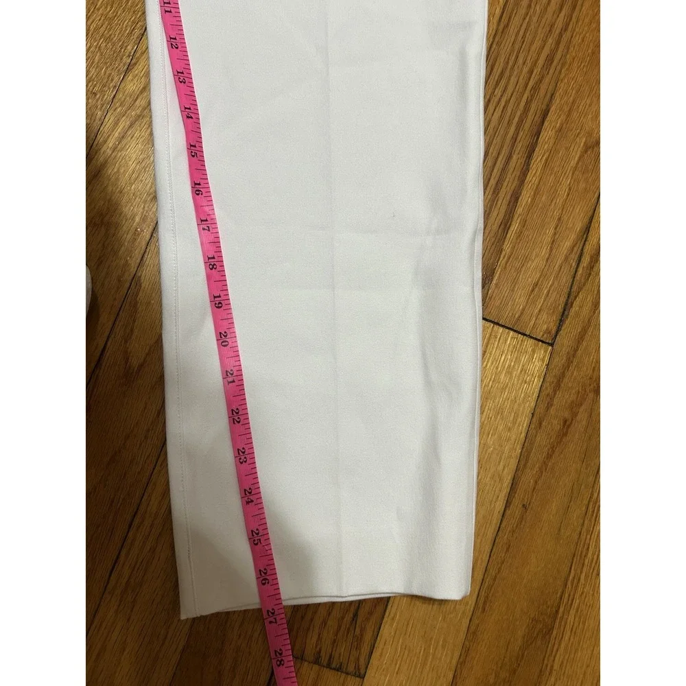 Spanx Pants Women's Classic White Stretch Slimming Slim Straight Size 1X